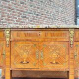 Console, Serving In Marquetry Louis XVI Style XIX Eme Century