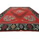 Vintage Red Caucasian Kilim Rug Handwoven Tribal Wool Flatweave Carpet
