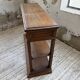 19th-century oak console table