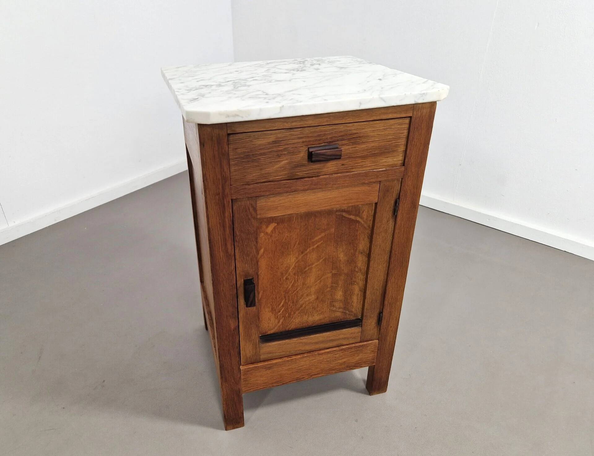 Table de nuit Art Déco | Cabinet d'entrée | Plateau en marbre