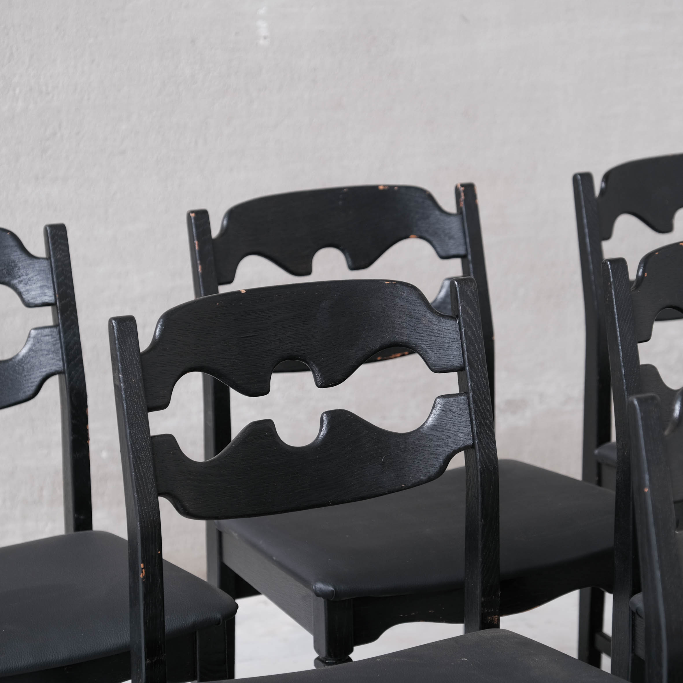 Oak Danish Dining Chairs production Nyrup Mobelfabrik