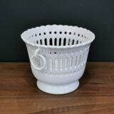 Malicorne openwork earthenware flowerpot