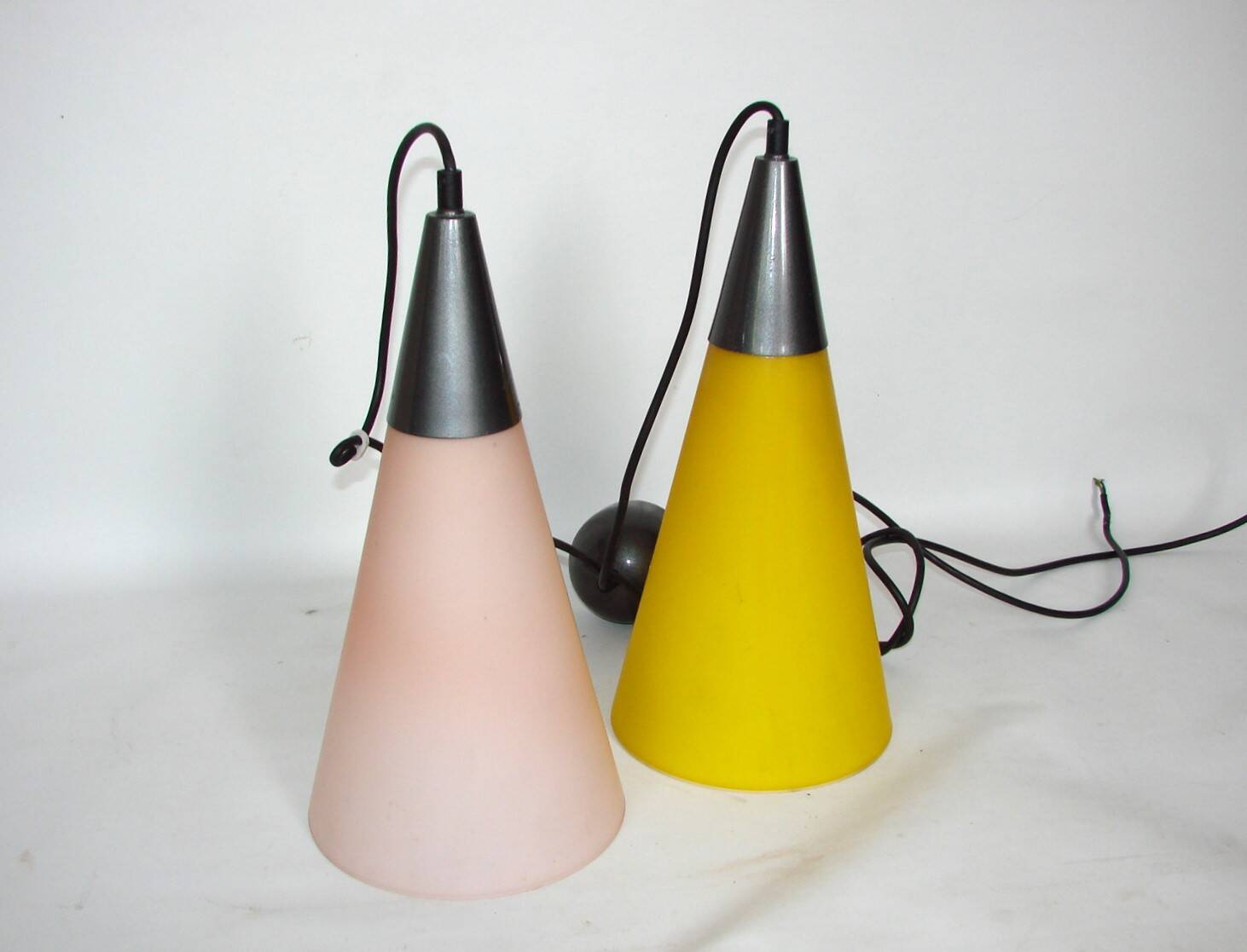 Double pendant lamp by Solken, 1970's.