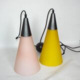 Double pendant lamp by Solken, 1970's.
