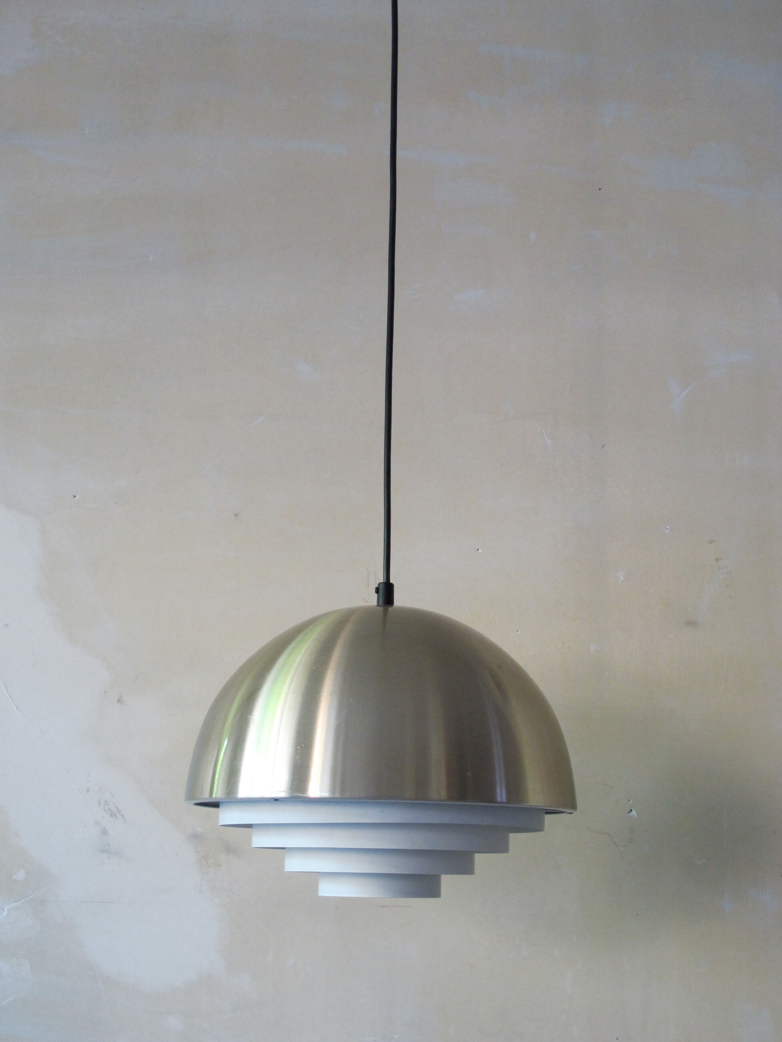 Scandinavian brass pendant lamp, 1950s