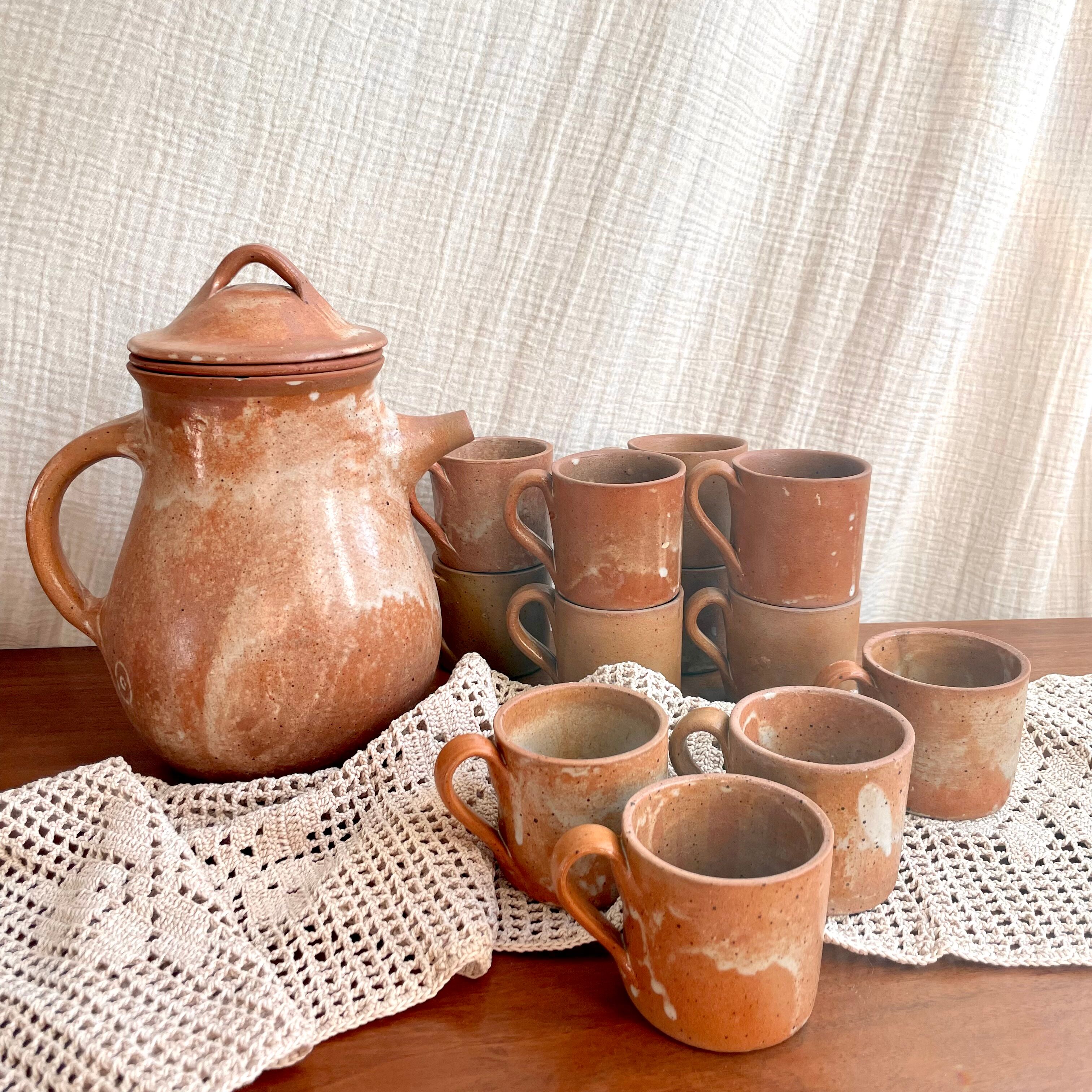 Vintage stoneware coffee set