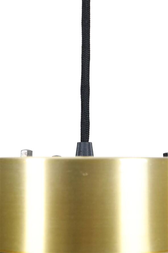 Lyskær Belysning “U.F.O” pendant lamp / Space Age / Danish modern design / gold / brass / aluminium / 1970s