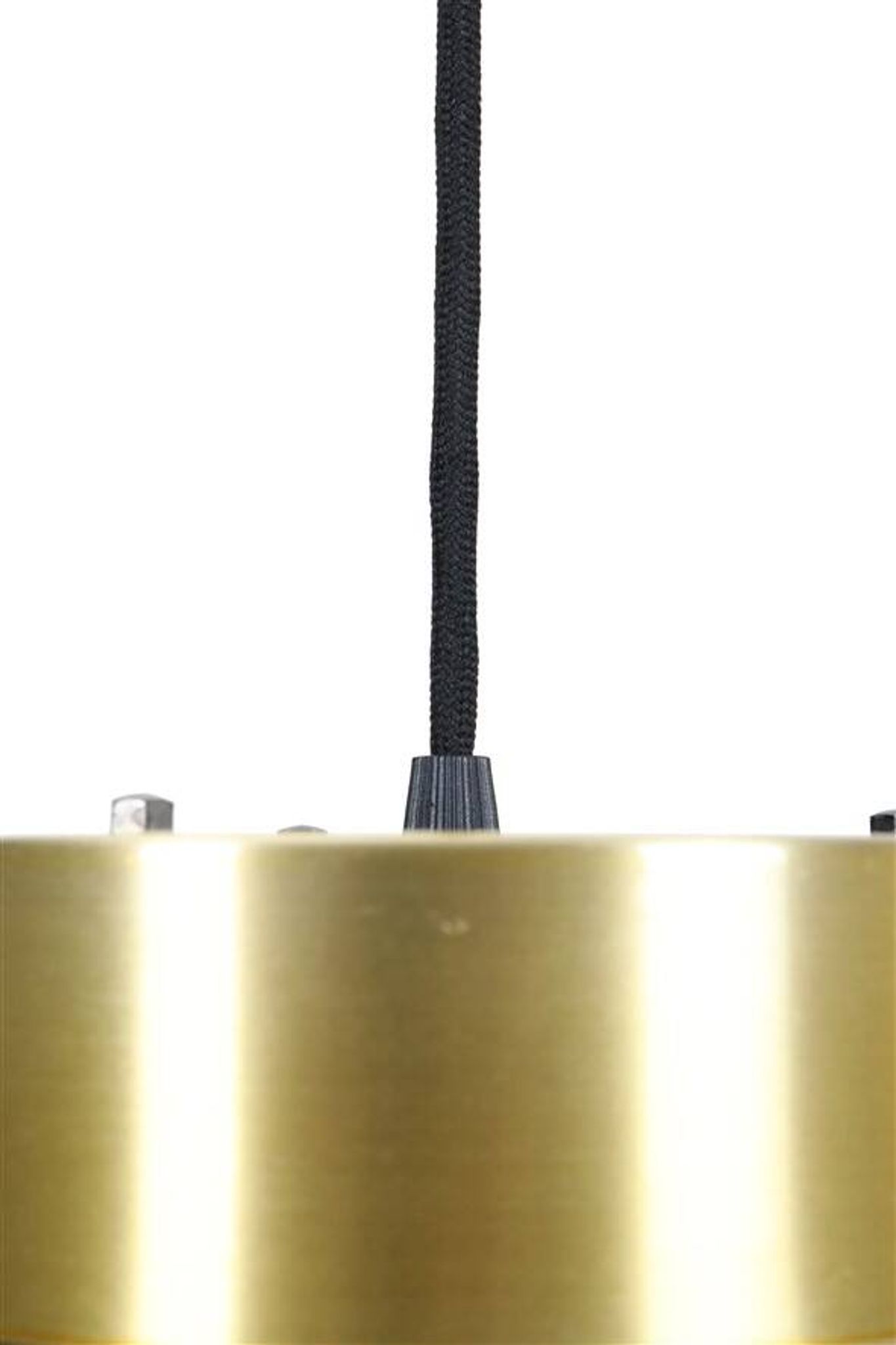 Lyskær Belysning “U.F.O” pendant lamp / Space Age / Danish modern design / gold / brass / aluminium / 1970s
