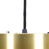 Lyskær Belysning “U.F.O” pendant lamp / Space Age / Danish modern design / gold / brass / aluminium / 1970s