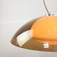 Lampe Space Age en forme d'ovni marron rare de Guzzini, années 1970
