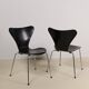 Pair of early 3107 "Syveren" Arne Jacobsen dining chairs, 1965