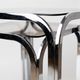 Pair of chrome nesting tables with smoked glass tops