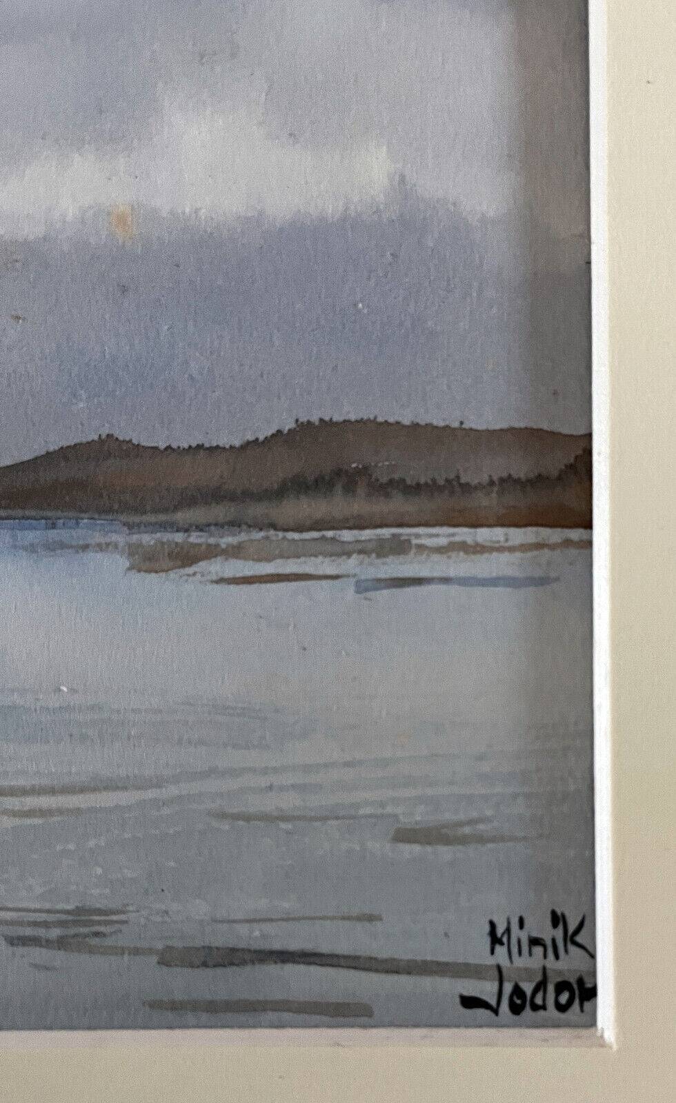 Original watercolor painting by Minik Jodor Marine "Royale" sailing Brittany