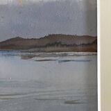 Original watercolor painting by Minik Jodor Marine "Royale" sailing Brittany