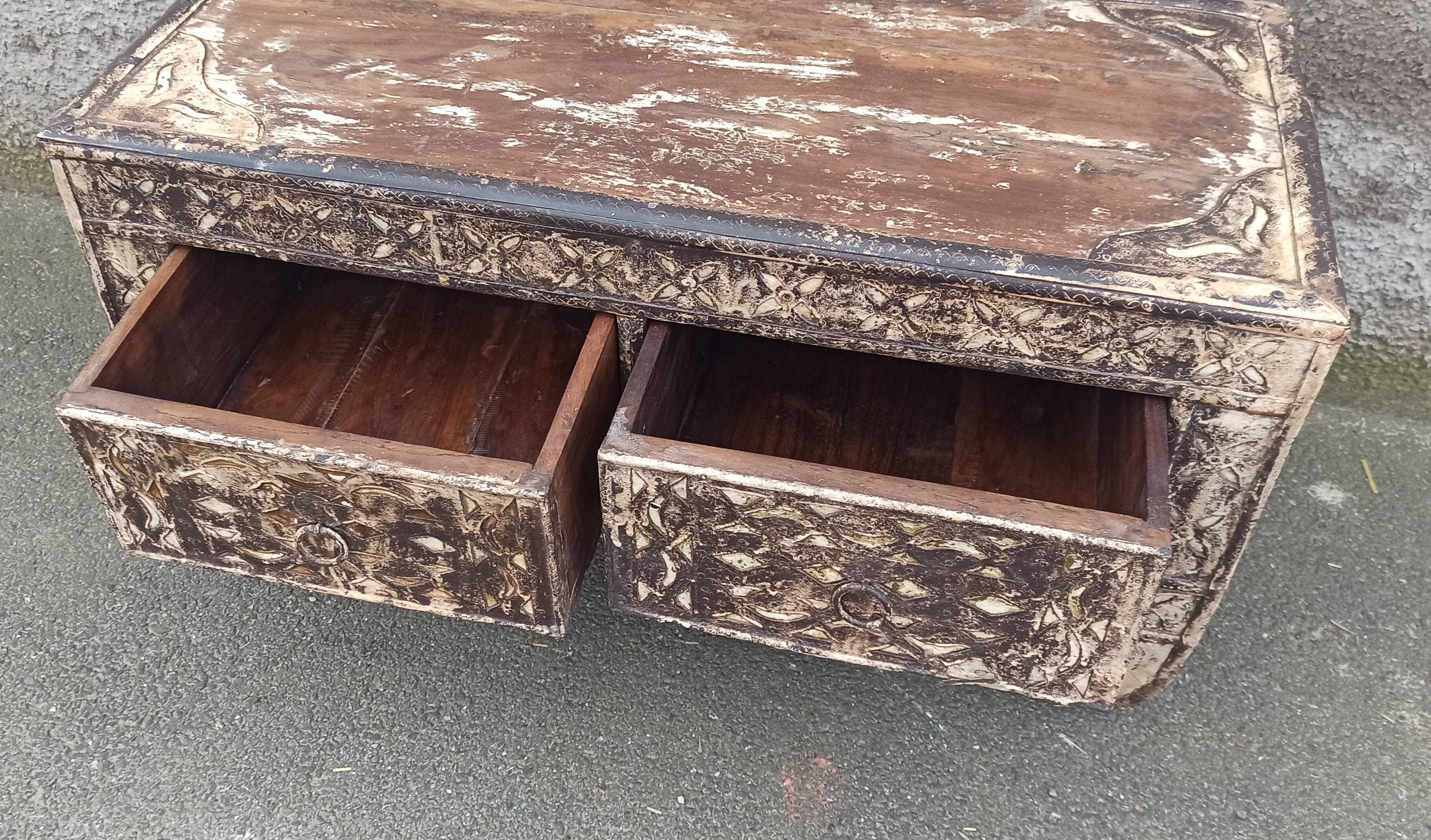 Small old chest with two drawers