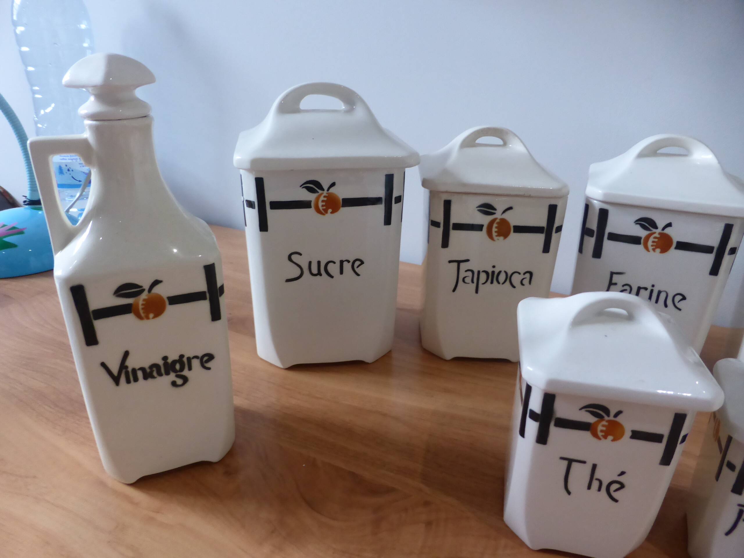 15 vintage porcelain spice boxes from Badonviller 240561