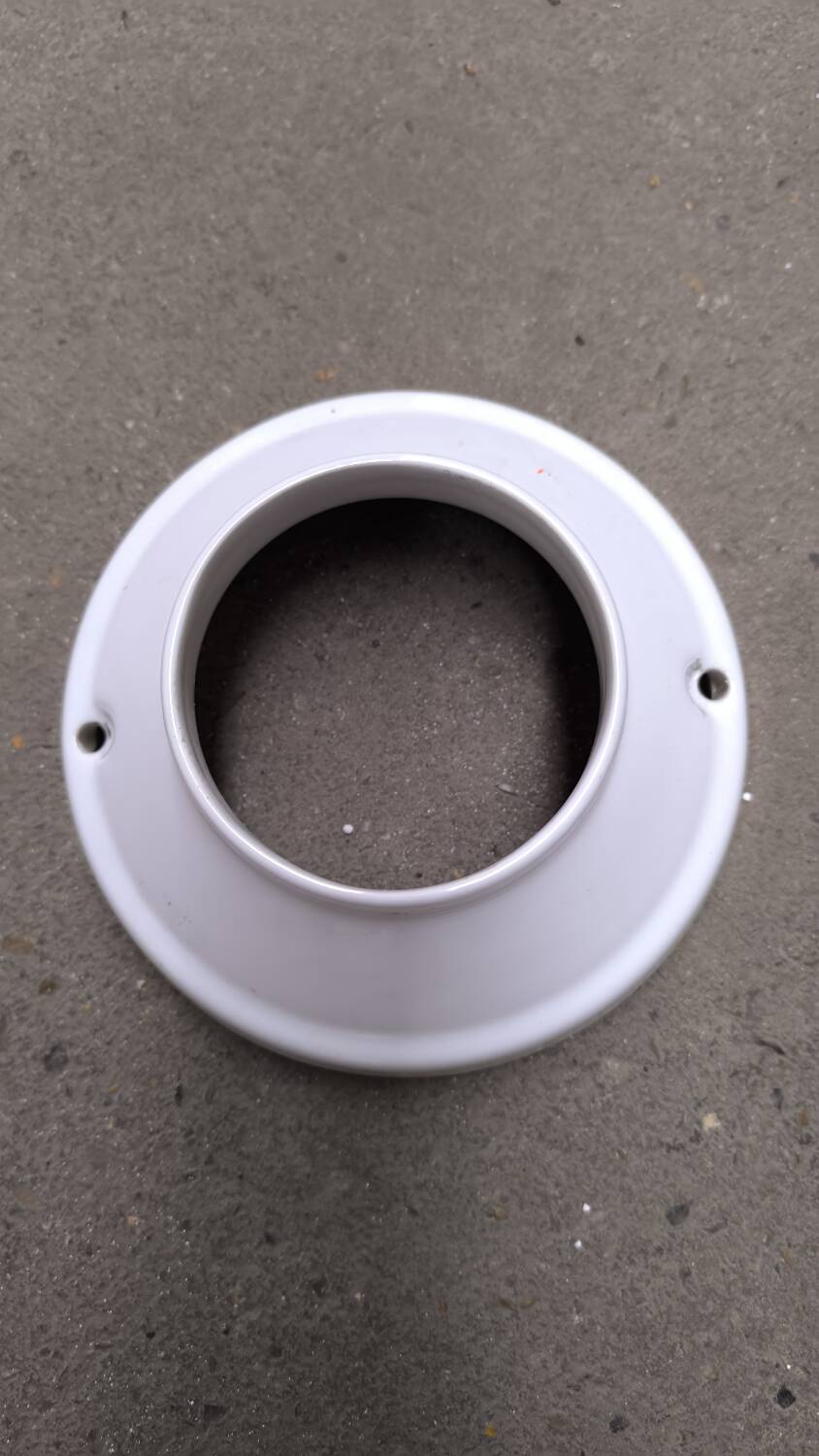 Opaline glass and ceramic wall light