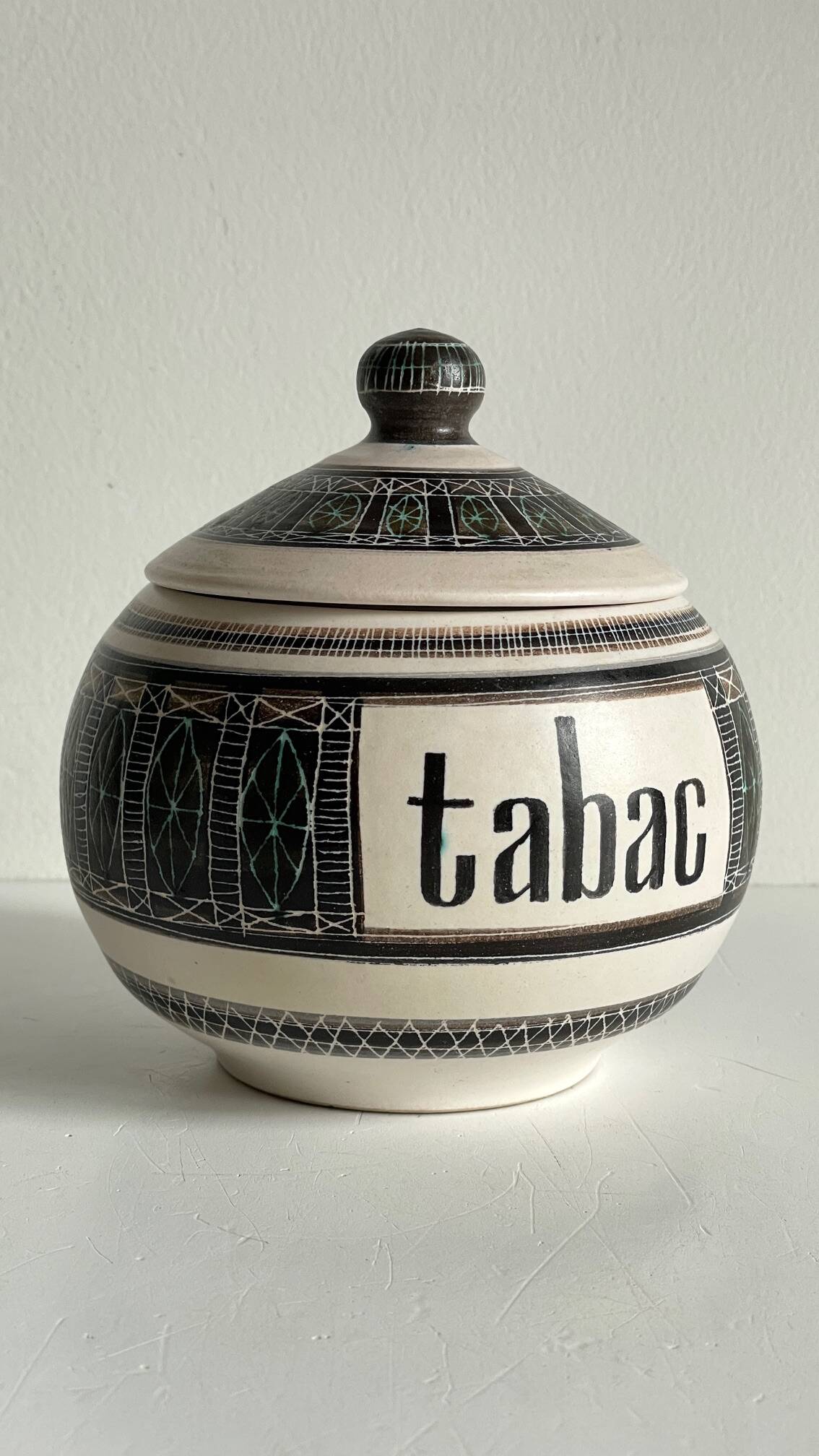 Ceramic Tobacco Pot Marcel GUILLOT