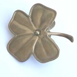 Brass flower candle holder