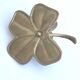 Bougeoir fleur laiton