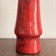 Red Volcanic Vase Selenium Spotted 1970s West Germany Mid Century