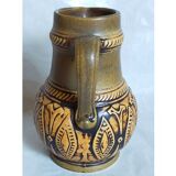 Ceramic pitcher west-germany jasba vintage graphic patterns