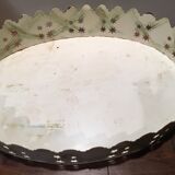 Pair of white patinated metal trays
