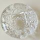 Vide poche/Cendrier en cristal de Bohème taillé. Motifs Étoiles/Croisillons