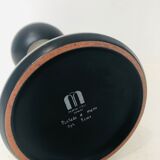 Black ceramic candlestick, 1970