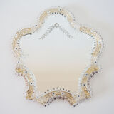 Venetian mirror in Murano glass 1950