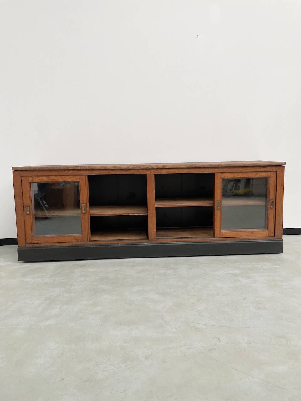 Enfilade de métier XXL chêne portes vitrées