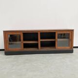 Enfilade de métier XXL chêne portes vitrées