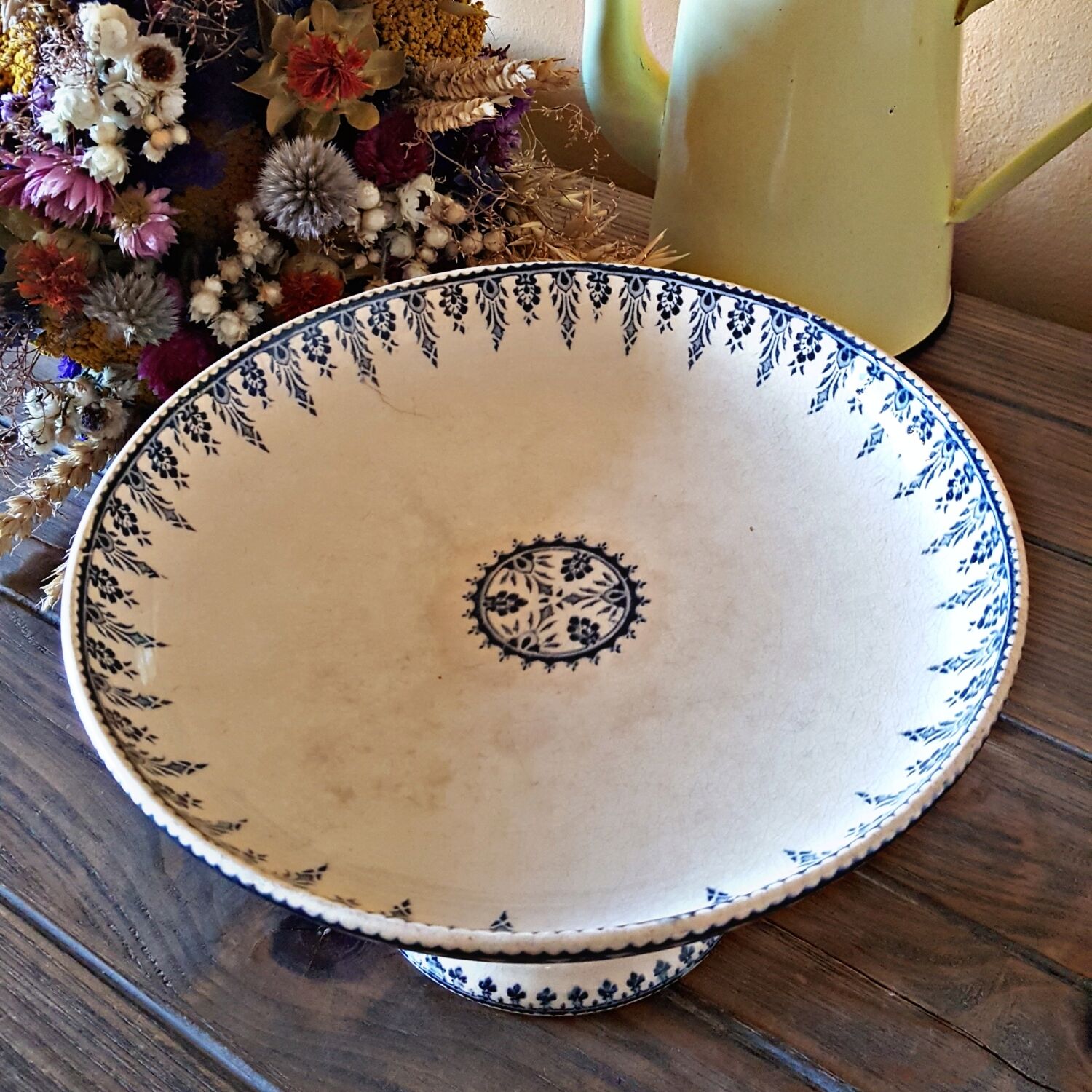 Compotier terre de fer Sarreguemines Digouin model Algiers