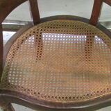 Louis Philippe canned office chair with cushion