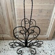 Wrought iron magazine rack