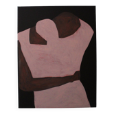 Close to you peinture couple minimaliste