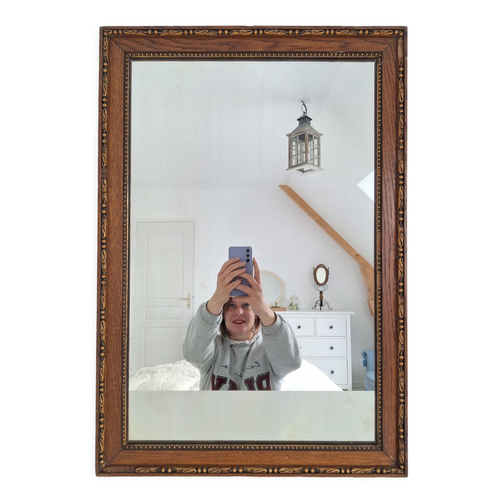 Wooden mirror 68x47cm