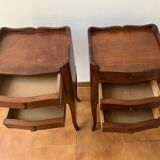 Two Cherry Wood Bedside Tables