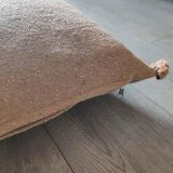 Moroccan beige cotton cushion