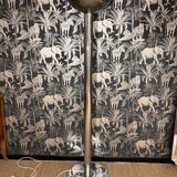 Lampadaire italien chrome 1970 vintage design