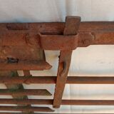 Old riveted metal gate