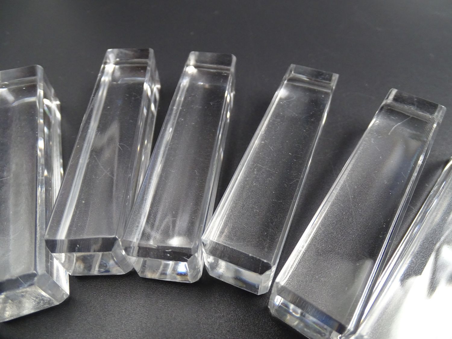 Lot de 10 repose-couteaux en cristal de Saint-Louis - Etat correct