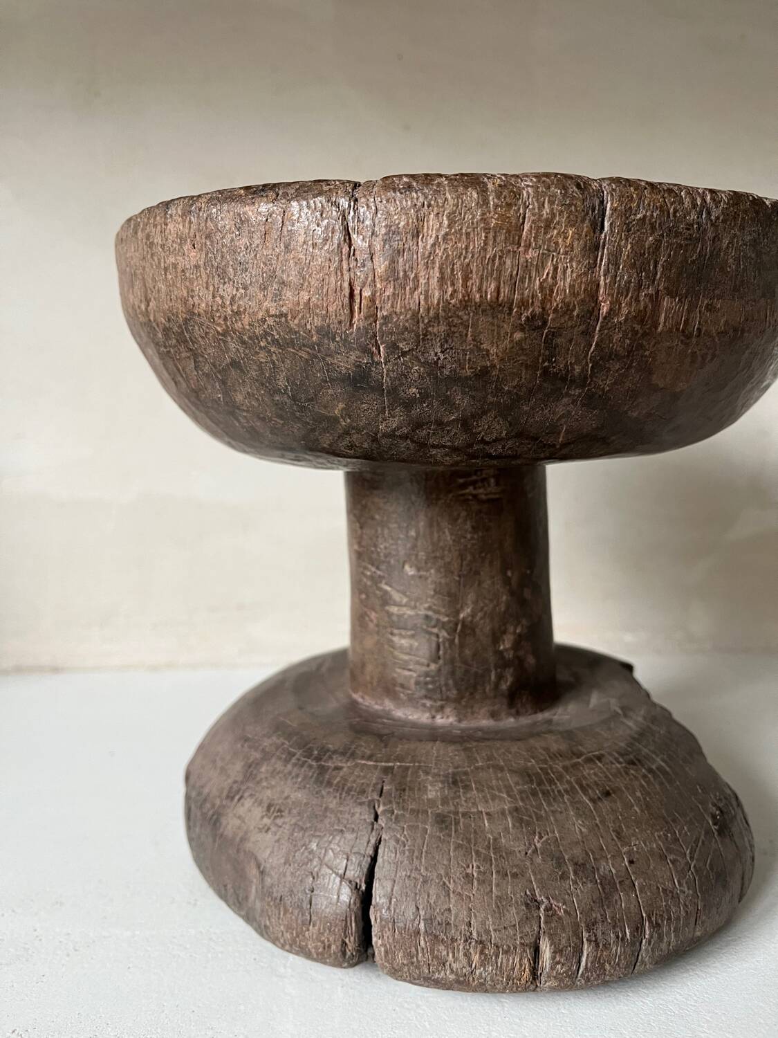 African folk art stool