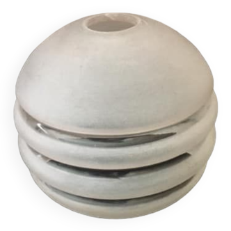 Round globe in slightly pink granite glass and white glass