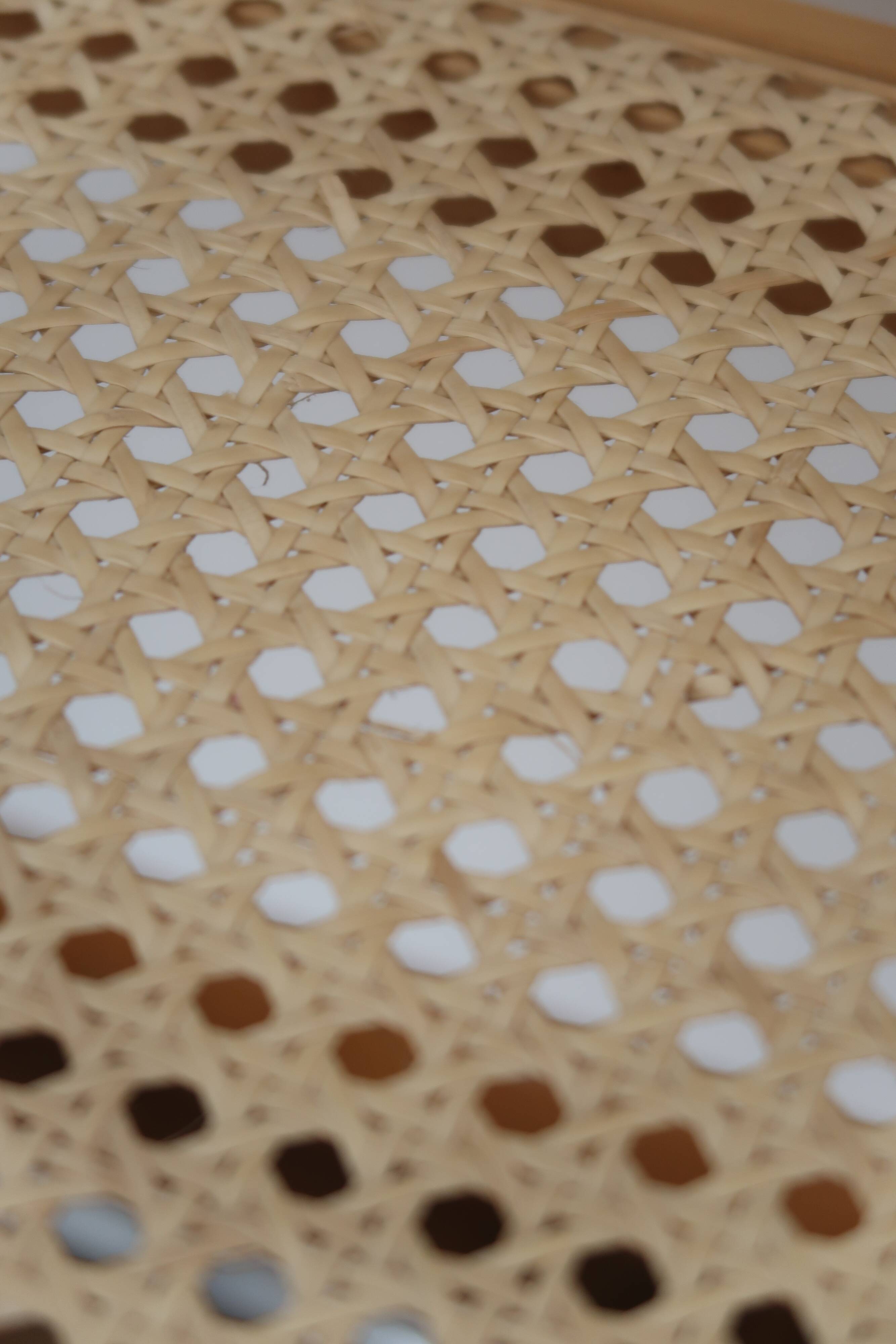 4 chairs cannage and chrome