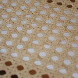 4 chairs cannage and chrome