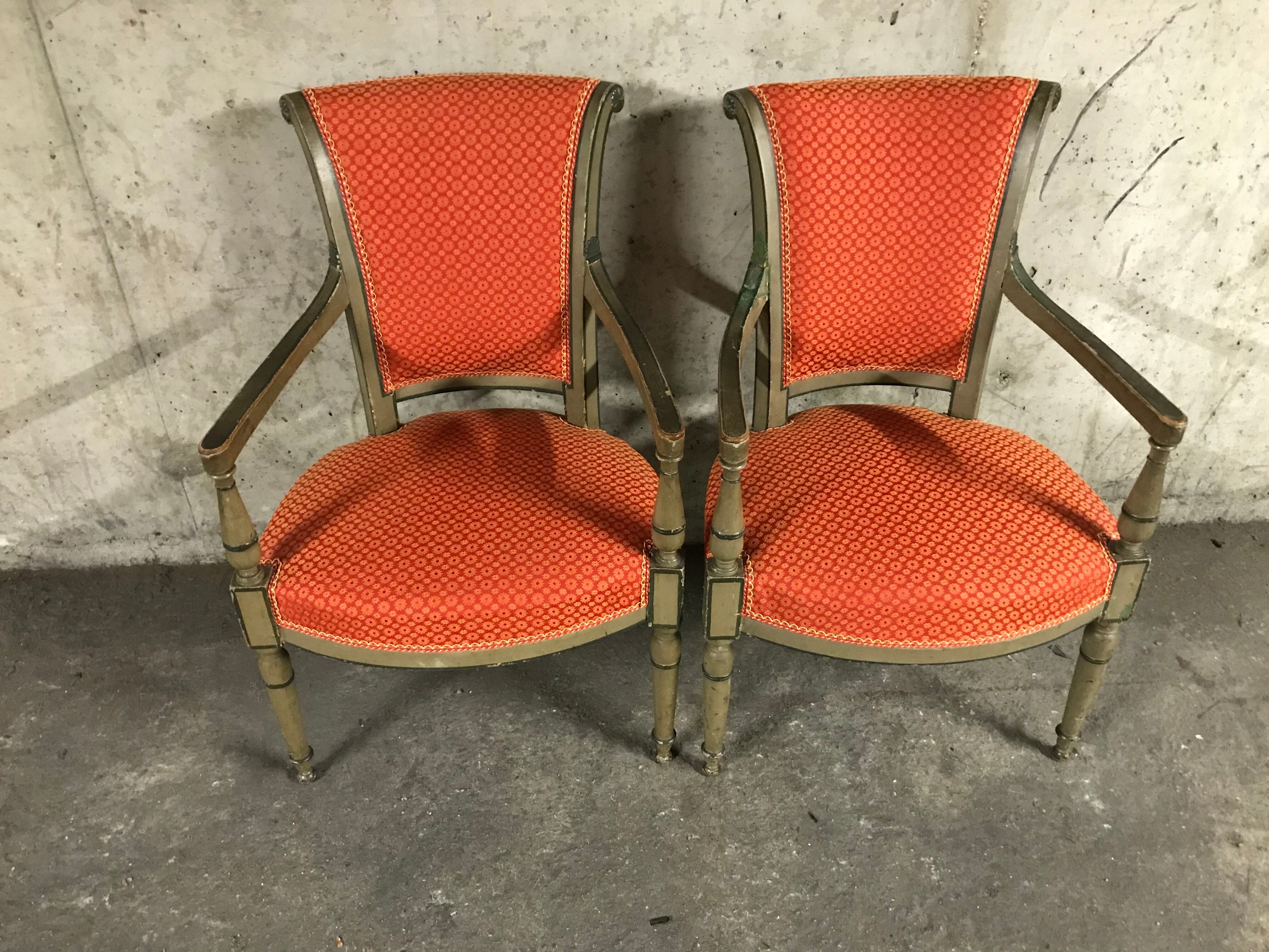 Pair of armcchairs