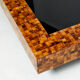 Table basse marqueterie de bois d’olivier par Sandro Petti 1970