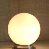 Ceiling light or table lamp with opaline globe, diameter 20cm - mid-20th century.
