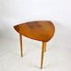Polish leaf-shaped coffee table console from the 70s